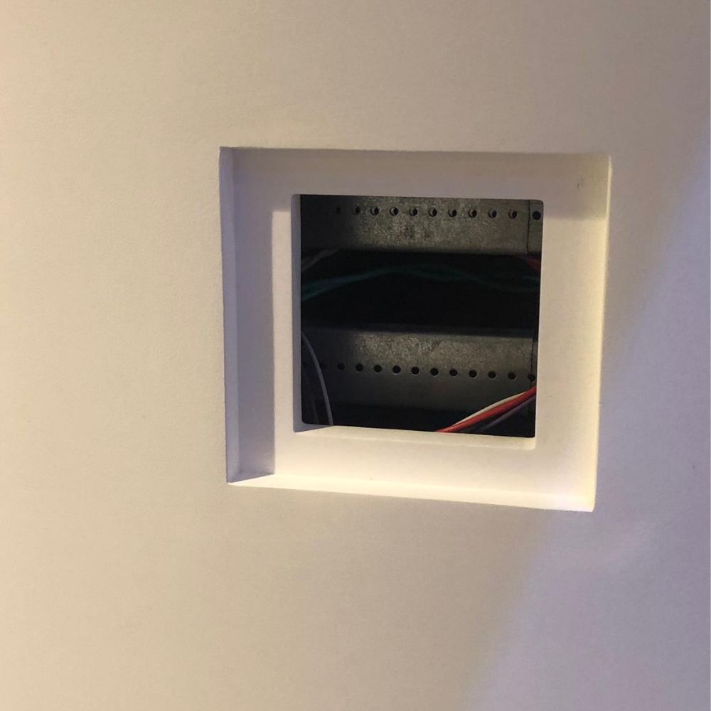 SLA-2GR-062 in-wall platform for Carlon Old Work plastic box or mud ring (not included)