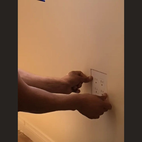 Sharp-cornered two-gang gypsum platform with seamless integration