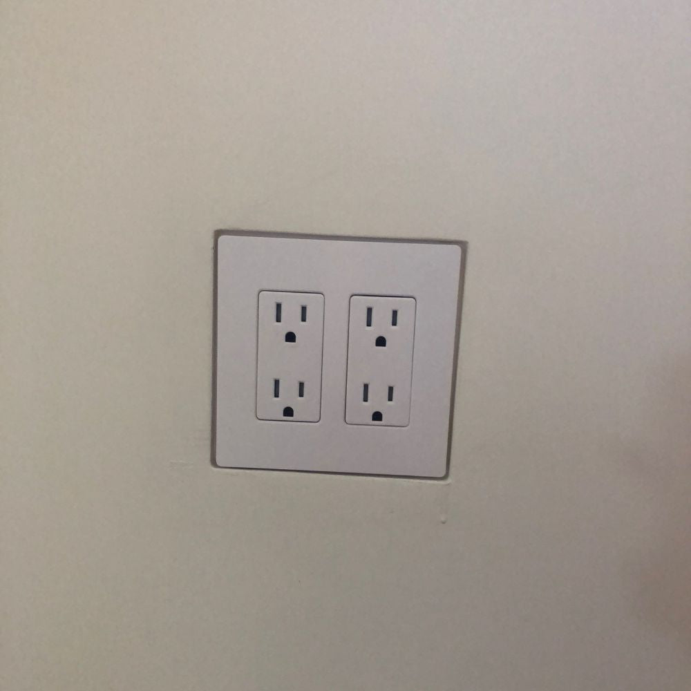 front view of SLA-2GR-062 showing recessed cavity and universal mounting system