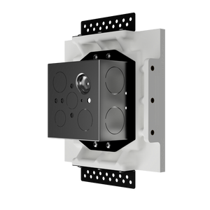 Seamless recessed installation of SeeLess SLA-2GU-062 – sharp-edged architectural design