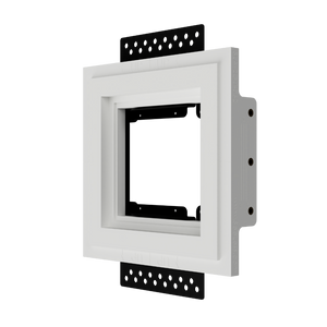 Paintable plaster finish two-gang platform for Lutron New Architectural Style faceplates