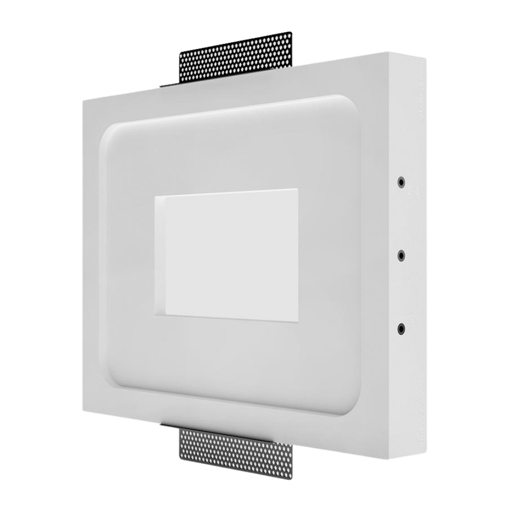 SeeLess Solutions platform showcasing Control4 touch panel in a minimalist, seamless wall installation.