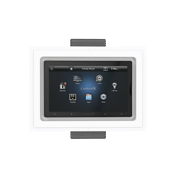 SLD-TPC410-375 In-Wall Mount for Control4 10” Touch Panel — clean gypsum finish, flush with the wall surface.