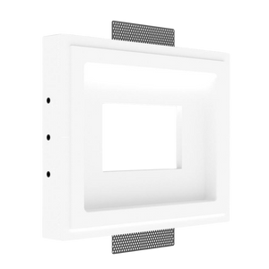 Control4 8” Touch Panel recessed into SeeLess flush mount — no visible trim.