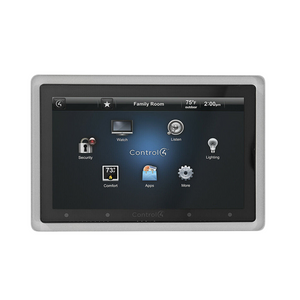 Designer-grade flush mount for Control4 8" Touch Panel — trim-free gypsum installation.