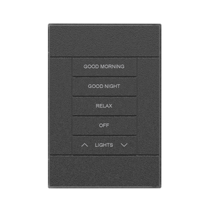 Close-up of SLA-1GHZ-062 flush mount for Crestron Horizon keypad – seamless finish.