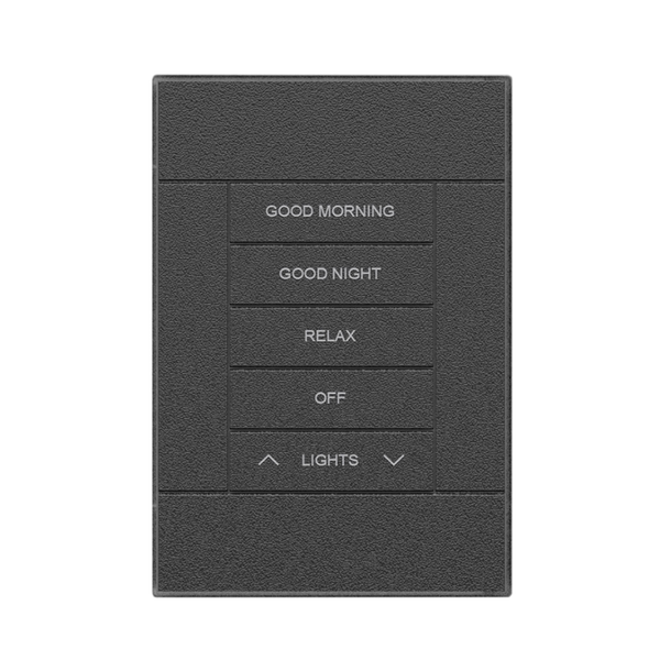 Close-up of SLA-1GHZ-062 flush mount for Crestron Horizon keypad – seamless finish.
