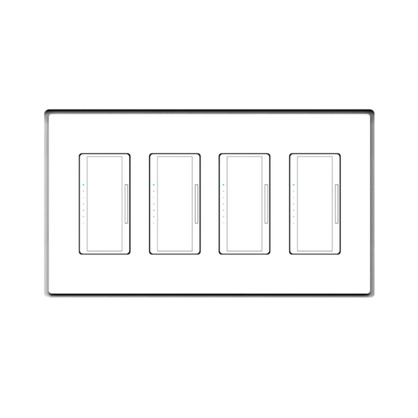 SLD-4G-062 Four Gang Designer Style | Flush In-Wall Mount