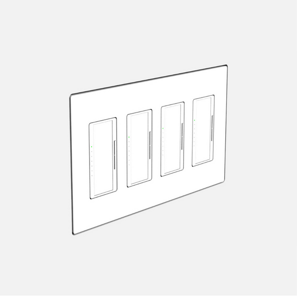 SLD-4G-062 Four Gang Designer Style | Flush In-Wall Mount