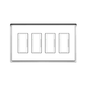 Four-gang in-wall plaster mount, SLD-4G-125 – trimless install with contemporary styling