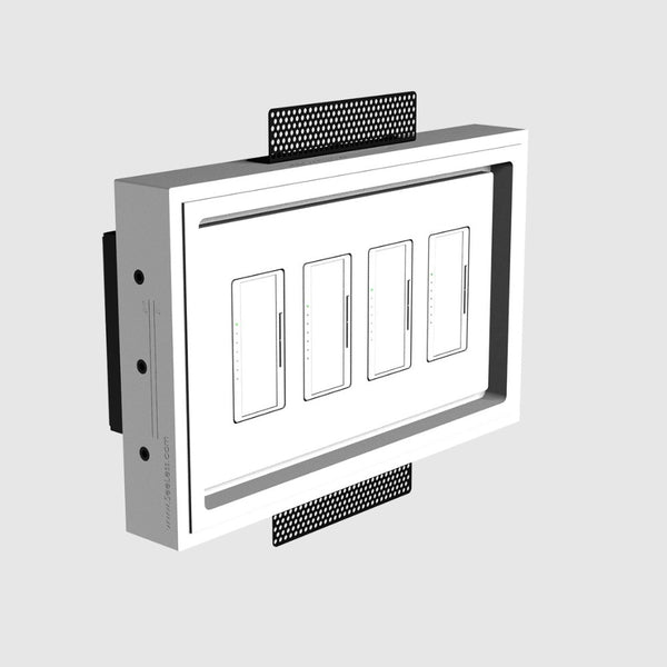 SLD-4G-250 plaster platform – seamless integration for four-gang electrical devices