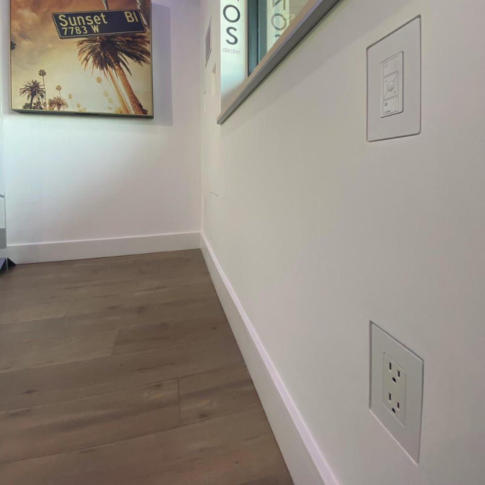 SeeLess mount installed for one-gang switch or outlet