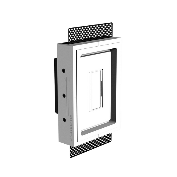 Front view of SeeLess SLD‑1G‑250 in-wall platform with ¼″ reveal