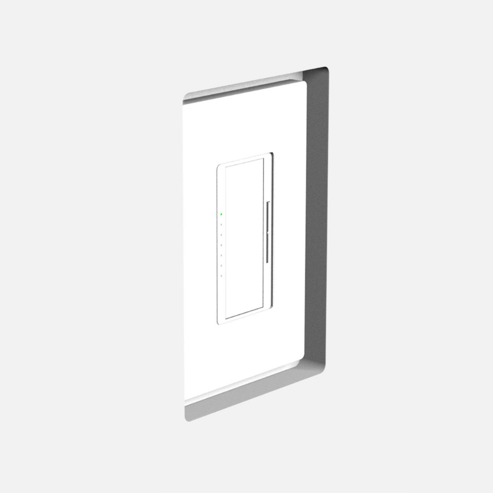 Seamless integration view of SLD‑1G‑250 mount around one‑gang box