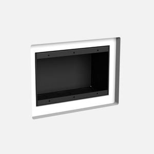 Paintable in-wall platform, model SLD-3G-062 – close-up of edge and reveal detail