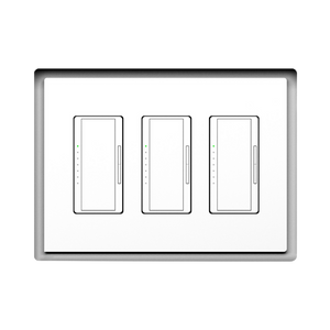 Three-gang designer-style flush mount, model SLD-3G-250 – clean installation with 1/4" reveal