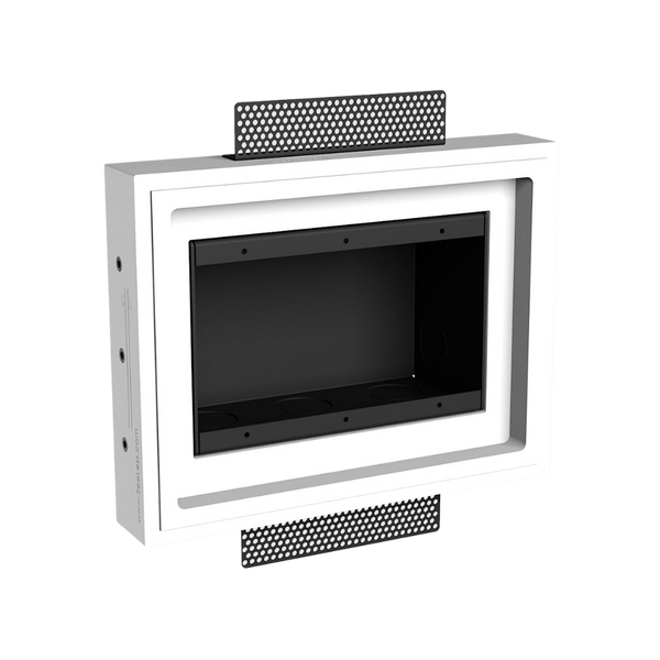 Three-gang plaster mount, model SLD-3G-250 – soft-edged profile for contemporary interiors