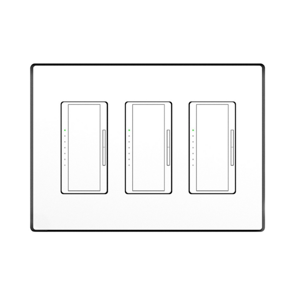 Seamless trimless mount for three-gang Carlon box, SLD-3GR-062