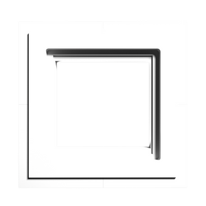 Two-gang designer-style flush mount, model SLD-2GR-062 – front view, drywall-integrated