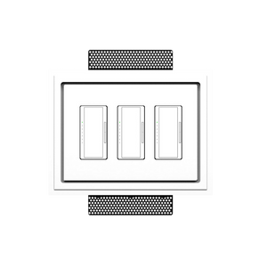 SLD-3G-125 mud-in mounting platform – soft-edged, trimless wall integration