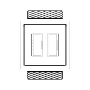 Seamless in-wall two-gang mount, SLD-2G-125 – clean lines and soft corners