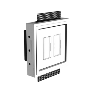 SLD-2G-125 recessed mount – plaster-ready edge detail with minimalist profile