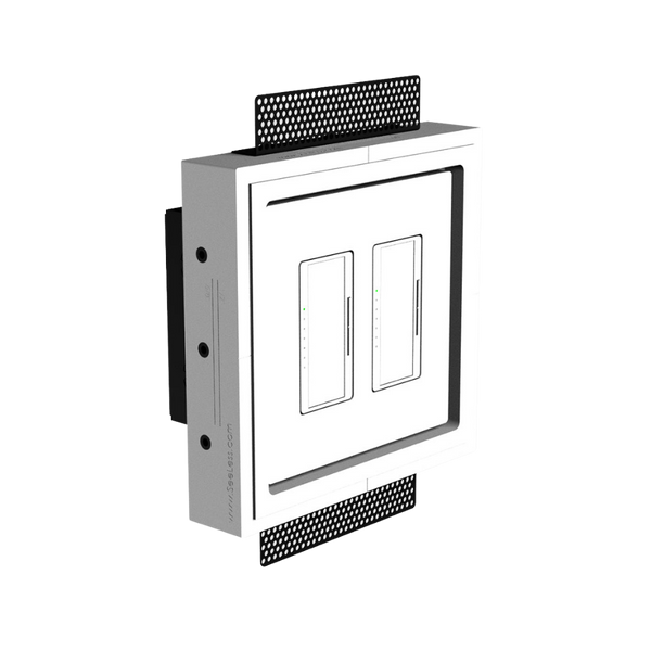 SLD-2G-125 recessed mount – plaster-ready edge detail with minimalist profile