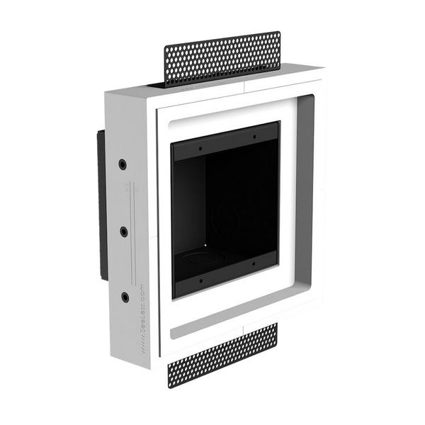 Two-gang designer-style mud-in platform, model SLD-2G-125 – clean smooth gypsum