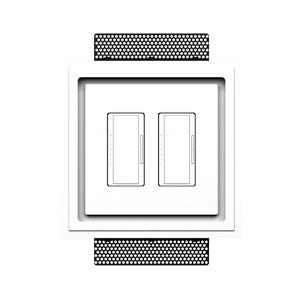 SLD-2G-250 in-wall platform – contemporary two-gang mount with smooth, rounded corners