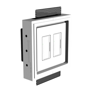Flush designer-style two-gang mount, SLD-2G-250 – modern recessed finish for sleek interiors