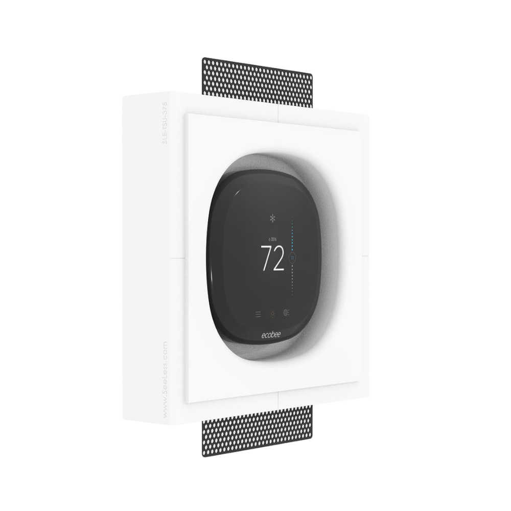 Recessed Ecobee Thermostat installation with SLE-TSU-375 – square platform with 3/8” reveal