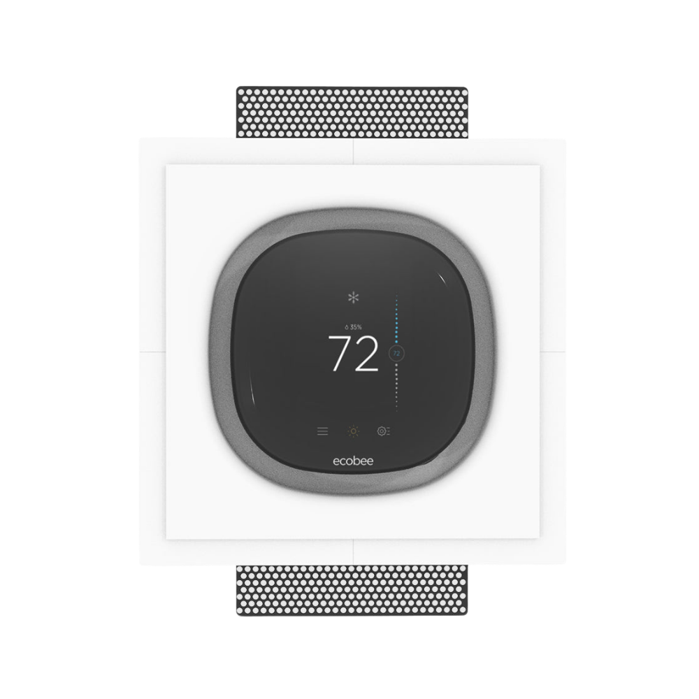 Front view of SLE-TSU-375 platform – trimless and paintable in-wall mounting solution
