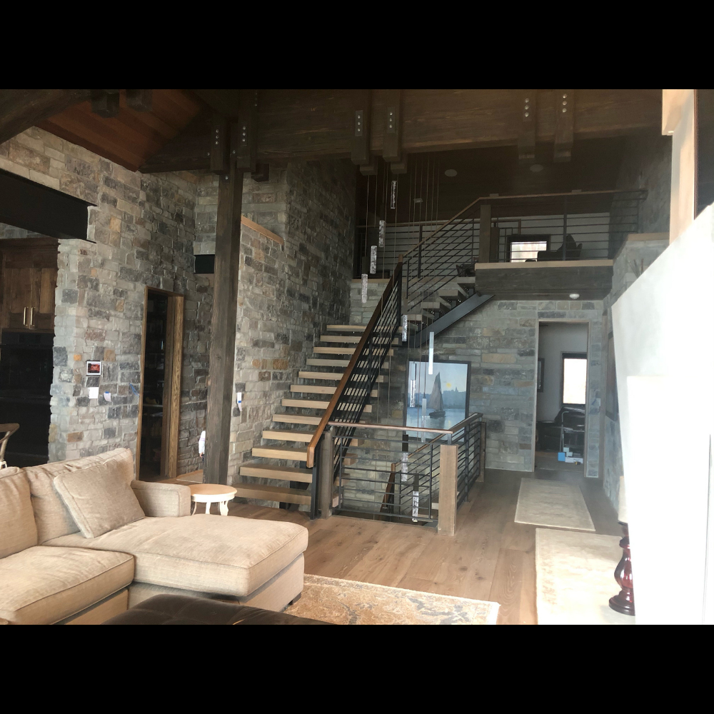 Architectural view of SLS‑TPS8E‑062 hosting an ELAN 8″ touch screen — flush‑mount aesthetic.