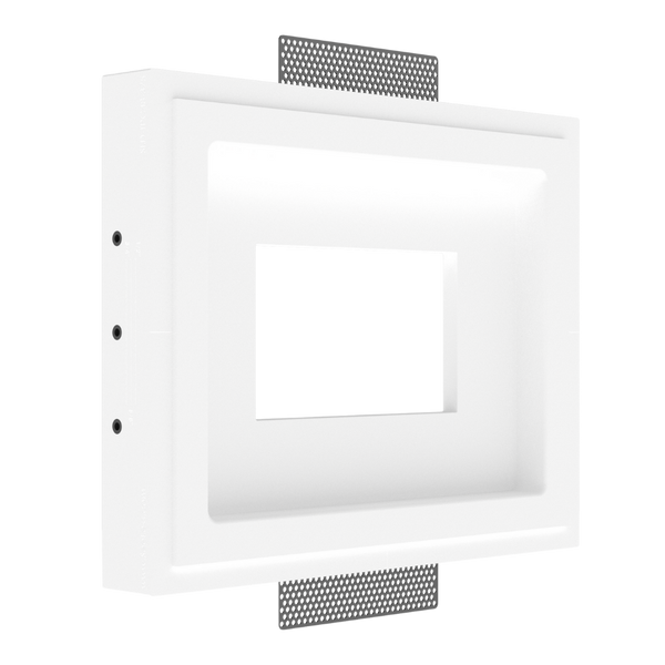 In‑wall plaster platform SLS‑TPS8E‑062 for ELAN 8″ touch panel — universal two‑gang back box suitable for remodels and new construction.