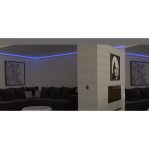 SLS-GLCC15-CR Crown Cove Corner Accessory demonstrating elegant horizontal corner finishing