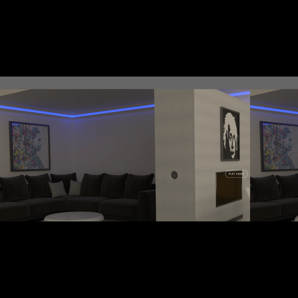 SLS-GLCC15 Gypsum Lighting Crown Cove highlighting elegant flush mount and modern ceiling design