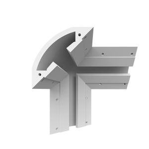 SLS-GLCC15-TRC Gypsum Lighting Crown Cove Three-Way Corner Accessory for seamless triple corner transitions