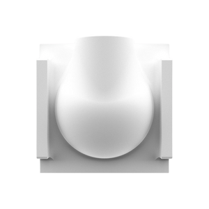 back profule of SeeLess paintable round step light plaster frame