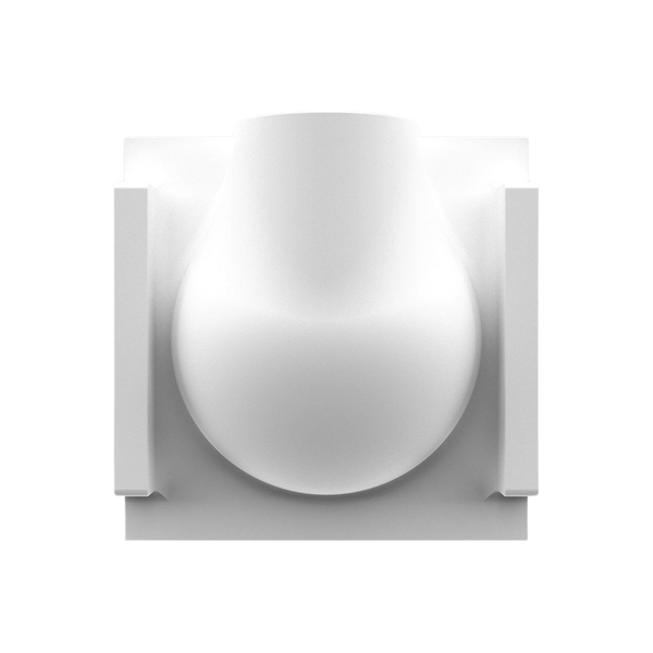 back profule of SeeLess paintable round step light plaster frame