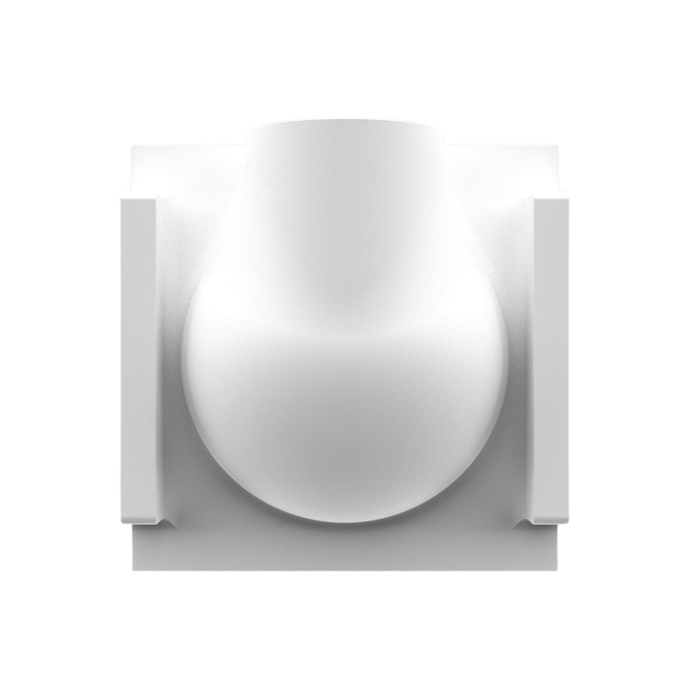 back profule of SeeLess paintable round step light plaster frame