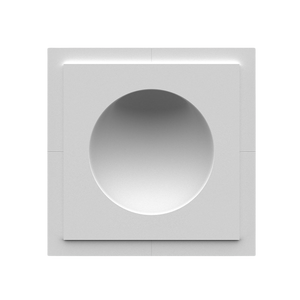 Round step light flush in-wall mount by SeeLess