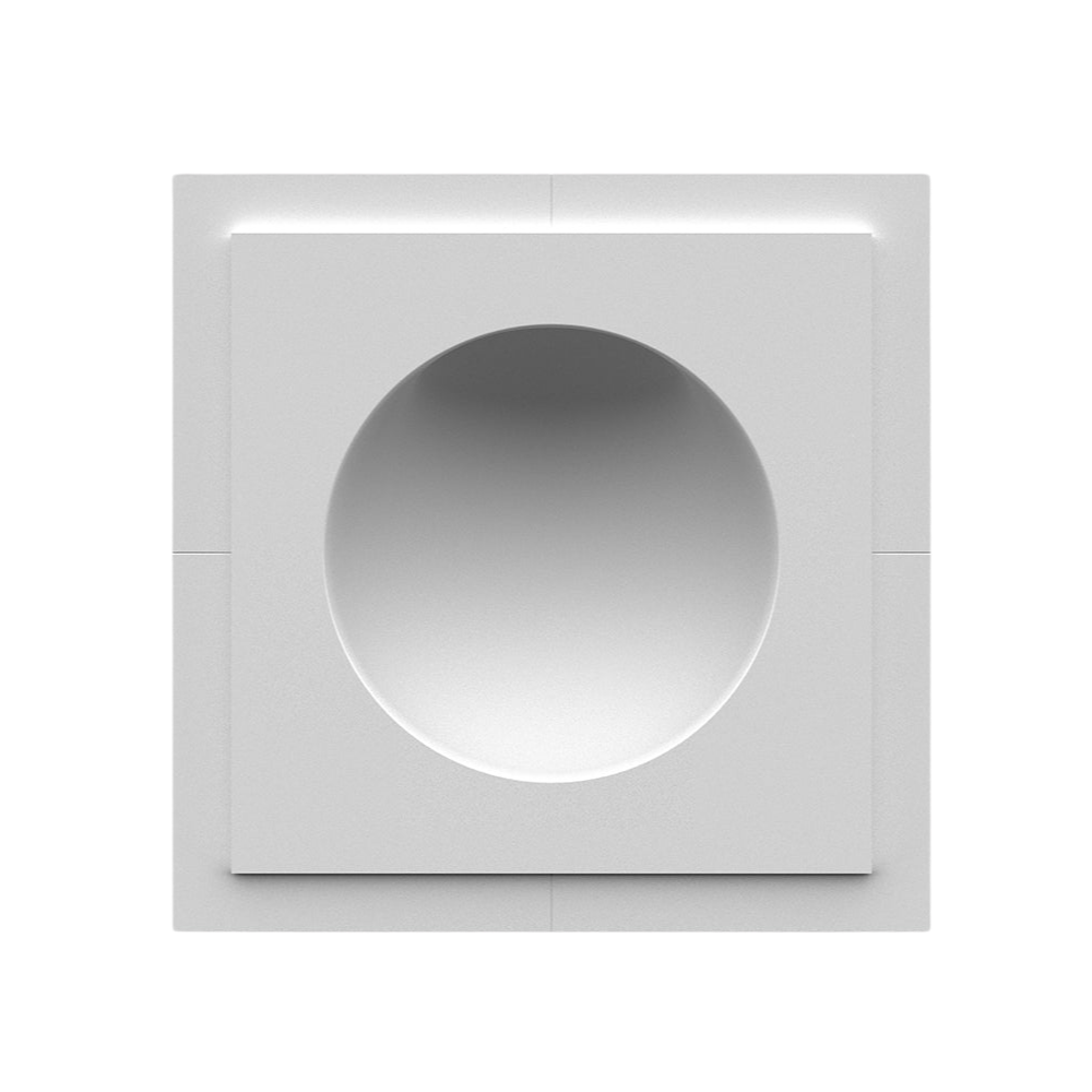 Round step light flush in-wall mount by SeeLess