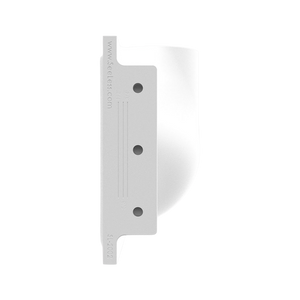 Side profile of SeeLess paintable round step light plaster frame