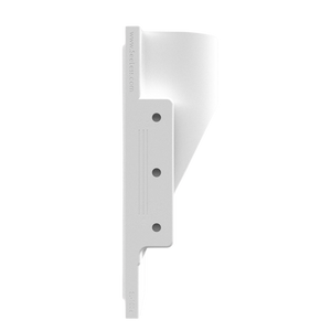 Depth profile of SeeLess step light mount showing platform depth and drywall bracket adjustability