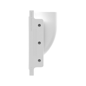 Side view of trimless square step light flush mount 