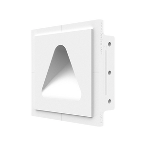Angled view of bell-shaped SeeLess wall light fixture 