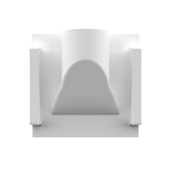 Back view of bell-shaped SeeLess wall light fixture 