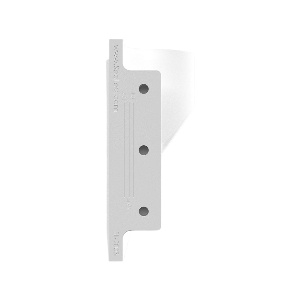 Side profile of trimless bell shape step light flush mount 