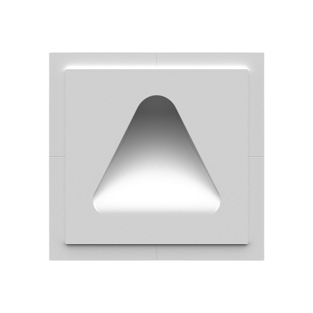 Bell shape step light flush in-wall mount by SeeLess