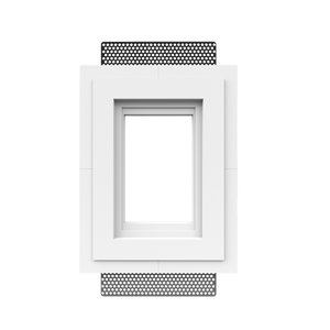 SLA-1GR-062 flush gypsum platform – one gang mount designed for Carlon electrical box.